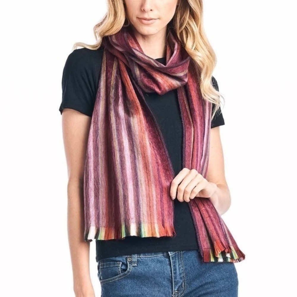 Alpaca Scarf Pomegranate
